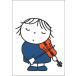  открытка иллюстрации Miffy Dick * bruna va Io Lynn ... ребенок книга с картинками герой симпатичный музыкальные инструменты исполнение 