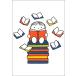 открытка иллюстрации Miffy Dick * bruna чтение . делать ребенок книга с картинками герой симпатичный 