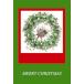  поздравительная открытка Рождество карта рождественский венок сообщение карта конверт имеется белый одноцветный. бумага 1 листов 