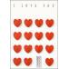  открытка Valentine karuto-enI LOVE YOU love делать .150×105mm сообщение 