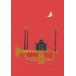  открытка гора рисовое поле мир Akira красный ночь 105×150mm mail открытка книга с картинками автор музыкальные инструменты иллюстрации 