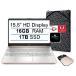 2022 Newest HP 15 15.6' HD Display Laptop Computer, AMD Athlon Silver 3050U (up to 3.2GHz, Beat i3-8130U), 16GB RAM, 1TB SSD, WiFi, Bluetooth, HDMI, W