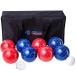 Bocce Ball Set - 3 size options 90, 100, or 107 mm by - Complete Bocce Yard and Lawn Game with Carrying and Storage Case - Family Fun Outdoor, Backyar