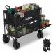 2 ступенчатый уличный Wagon задний открытие specification верхняя часть повышение опция имеется складной передвижная корзинка PU большой шина установка 16.4cm выдерживаемая нагрузка 100kg емкость 300L~350L