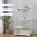  cat cage cat cage 3 step pet cage with casters cat gauge large many head .. cat door 1 step 2 step possibility absence number protection . mileage prevention 