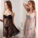  T-back baby doll комплект женский cup имеется slip .. чувство Ran Jerry sexy гонки прозрачный симпатичный подарок состязание нижнее белье внутренний 