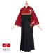  церемония окончания hakama в аренду . сырой . участник выходной костюм hakama полный комплект темно-красный Sakura . сезонные цветы ( дом ) HG414