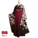  обычная цена 8820 иен распродажа во время! церемония окончания hakama комплект дешевый есть перевод специальная цена чёрный сакура шидаре (R068 R256)( дом ) hakama в аренду большой студент кимоно с длинными рукавами hakama RR1239