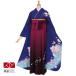  церемония окончания hakama комплект дешевый есть перевод специальная цена синий Sakura . цветок документ ( шелк )(R982) в аренду большой студент кимоно с длинными рукавами hakama RR1589
