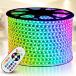 RGB LED Strip Light, IEKOV(TM) AC 110-120V Flexible/Waterproof/Multi Colors/Multi-Modes Function/Dimmable SMD5050 LED Rope Light with Remote for Home/