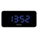 SPACE HOTEL(R) Hypertron Digital Alarm Clock with LED Display, 12/24Hr, Room Temperature, USB Charging Port, 3 Levels Brightness Dimmer, USB Powered