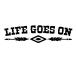 [ разрезные наклейки LIFE GOES ON (LGAR02) Mini размер 3 листов комплект ширина примерно 11cm× высота примерно 2.9cm]