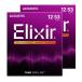 Elixir/�G���N�T�[ �A�R�[�X�e�B�b�N�M�^�[�� #16052 2�Z�b�g NANOWEB Light .012-.053 .