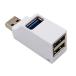 [ параллель импортные товары ]USB3.0+USB2.0 combo ступица USB ступица 3 порт { белый } повышение легкий маленький размер compact.
