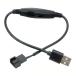 [ параллель импортные товары ]12V pressure адаптер кабель 3 булавка 4 булавка USB тип блока питания on/off кейс вентилятор USB вентилятор.
