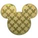  Disney мобильный metal наклейка L( Gold ) Mickey монограмма украшение декоративный элемент смартфон.