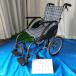  б/у инвалидная коляска B разряд Kawamura cycle way bit WA16-40S без воздушная шина складной WC-13377