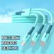 �P�[�u�� �^�C�vc Micro USB lightning �P�[�u�� 3in1 usb type c ���C�g�j���O �A���h���C�h iPhone Android iOS �[�d�P�[�u�� �������d �}���[�d �[�d �P�[�u
