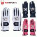 MU SPORTS MU спорт женский Golf перчатка перчатки обе рука для 703H1808 [ цветочный принт принт ][ Golf перчатка ][ обе рука для перчатка ]