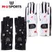 MU SPORTS MU спорт женский Golf перчатка перчатки обе рука для обе рука для ногти перчатка ногти соответствует перчатка 703Q6816 [M*U SPORTS дизайн логотипа ][ Golf Glo 