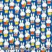 [ количество 5 из ] ткань [TCtsu il Miffy темно-синий G-2027-1A] KOKKAkoka