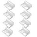 KALOLINNA aquarium. cover stand 8 piece set transparent acrylic fiber cylinder glass head clip aquarium cover slip prevention support endurance slip prevention ka