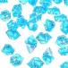 Leiasnow acrylic fiber ice transparent approximately 200 bead ice Cube acrylic fiber ice ice display lock ice objet d'art ( elegant blue 18*2