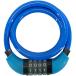 Ruler( Roo la-) SELECT LOCK dial type wire lock 90cm x 10mm [4 column dial ] blue SL-910BL