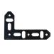  large do- handle to(DAIDOHANT) ( reinforcement metallic material ) DH exactly support flat width L type TFLS1157 BK [ iron / black painting ] ( 1 piece insertion 