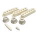 YJB PARTS Strato knob PU cover set eijido white -inch for ( mail service only free shipping )