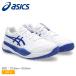  Asics теннис обувь Kids Junior ребенок GEL-RESOLUTION X GS ASICS 1044A081 белый синий blue обувь обувь движение . покупка 