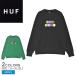  - f спортивная фуфайка мужской LUCKY CREWNECK HUF PF00727 зеленый зеленый черный чёрный одежда верх стрейнер обратная сторона ворсистый длинный рукав . покупка 