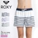 Roxy swimwear lady's REVERSIBLE SHORTS ROXY RBS231040 khaki purple navy navy blue border 2way middle height 