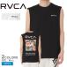 ( кошка pohs рассылка ) Roo ka майка мужской PARADICE TT RVCA BG041351 черный чёрный белый безрукавка внутренний tops Street 