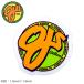 ( кошка pohs рассылка ) OJ стикер STANDARD CLEAR MYLAR STICKER 1.5IN×1.5IN 88281518
