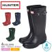  Hunter влагостойкая обувь женский Kids Junior ребенок оригинал Kids HUNTER JFT6000RMA черный чёрный красный красный сапоги дождь . покупка 