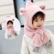  muffler Kids девочка шляпа искусственный мех шарф снуд baby ребенок уголок имеется шляпа модный девочка зима ребенок защищающий от холода .... muffler детский симпатичный зима предмет 