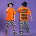  Корея ребенок одежда Kids танцевальный костюм HIPHOP hip-hop отвечающий ..jazz Cheery da- костюм тренировка надеты Dance одежда мужчина девочка футболка верх и низ 2 позиций комплект группа одежда 