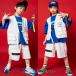  Kids танцевальный костюм hip-hop Корея ребенок одежда HIPHOP stage костюм отвечающий .. Jazz Dance мужчина девочка комплект презентация . рука футболка тренировка надеты для мужчин и женщин группа одежда 