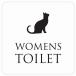 ȥ  TOILET ȥޡ ͤ ǭ ۥ磻 ֥å WOMENS ԥȥ ƥå   9x9cm