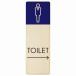 �ȥ��� �ץ졼�� ���� �� L1 �� ��� Ĺ���� �Ľ� 4x12cm �������� ��ϩ�ɥ� �ԥ��ȥ����� ����� TOILET