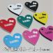  identification tag light weight plate telephone number small size dog cat name acrylic fiber made color Heart 