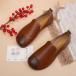  Loafer лес девушка женский PU Loafer retro плоская обувь раунд tu модный PU кожа обувь женщина обувь Flat низ pi-kru приятный ... стильный один пара 