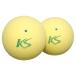  Kokusai (Kokusai) тренировка для soft теннис мяч KS soft теннис мяч V77 клапан(лампа) тип желтый 2 штук KS077Y-HP2