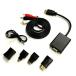 HDMI to VGA адаптор черный HDMI сигнал .VGA мощность сигнал d-sub. изменение делать адаптор автобус энергия источник питания не необходимо DFS-HTG100 ( бесплатная доставка )
