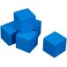  синий 14mm из дерева Cube ( примерно 100 шт )