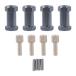 Mxfans 4 штук .12x25mm aluminium сплав T10130 колесо шестиугольник ступица повышение адаптер RC1:10 блокировка crawler машина поэтому ( titanium цвет 