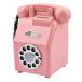  копилка общественность телефон 500 иен шар dial тип Showa 80*s retro игрушка ATM смешанные товары ( розовый )