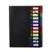 East Leaf document файл папка - файл A4 размер соответствует Rainbow [ 12 указатель 24 карман чёрный ] тонкий держать 