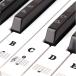 49 / 61 76 88 клавиатура соответствует фортепьяно наклейка фортепьяно стикер клавиатура звук . наклейка начинающий тренировка звук . гид ( черный )